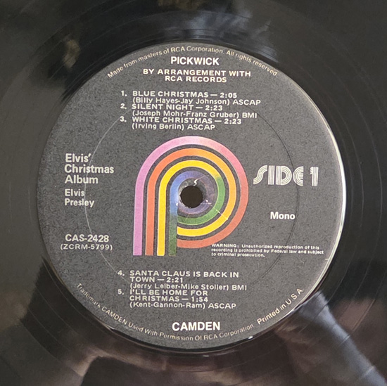 Lado A - Elvis Christmas Album