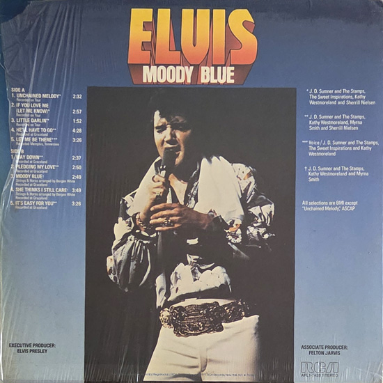 Contra Capa - Moody Blue