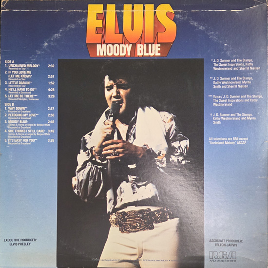 Contra Capa - Moody Blue