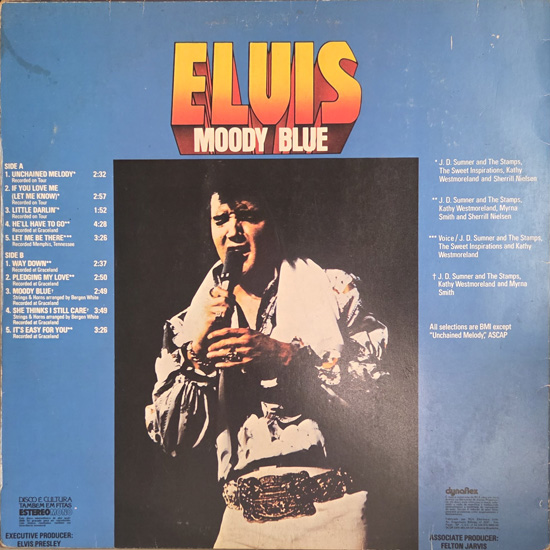 Contra Capa - Moody Blue