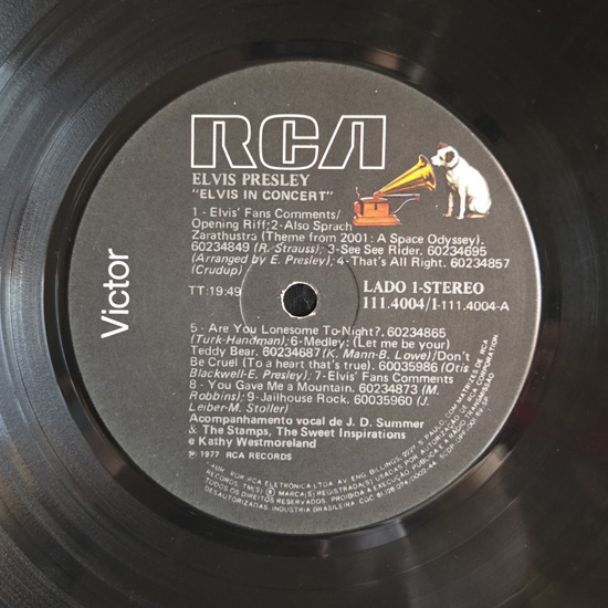 Lado A - Elvis In Concert