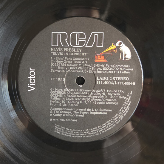 Lado B - Elvis In Concert