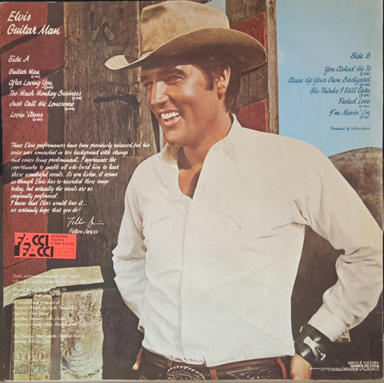 Contra Capa - Guitar Man