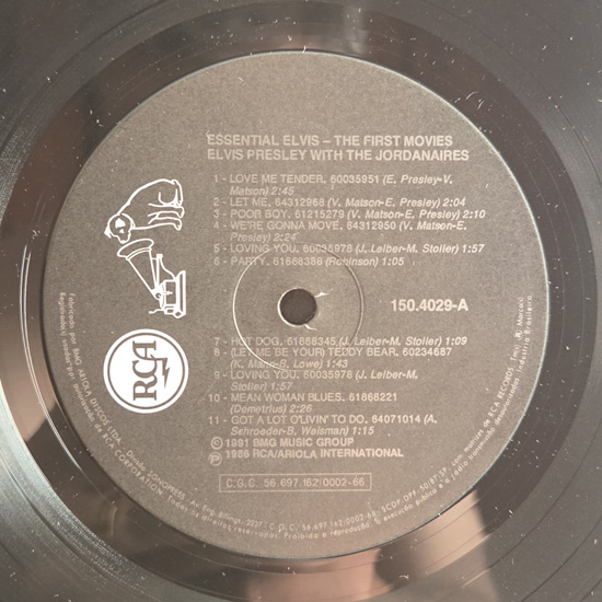 Lado A - Essential Elvis 1