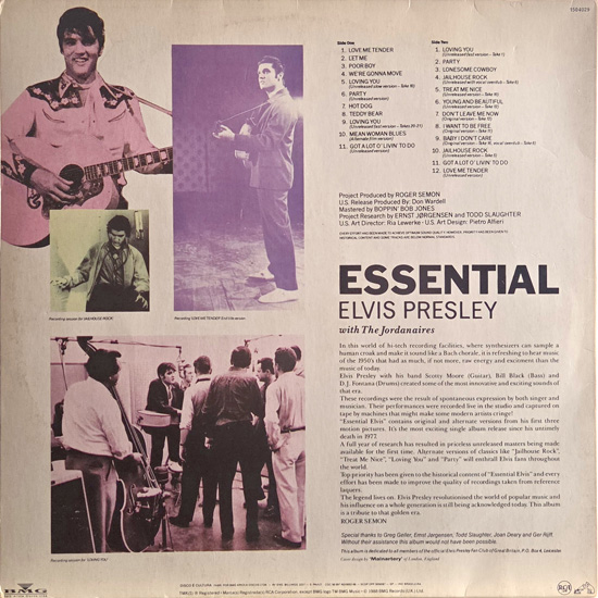 Contra Capa - Essential Elvis 1