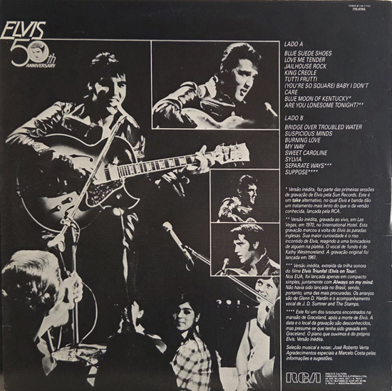 Contra Capa - Elvis 50th Anniversary