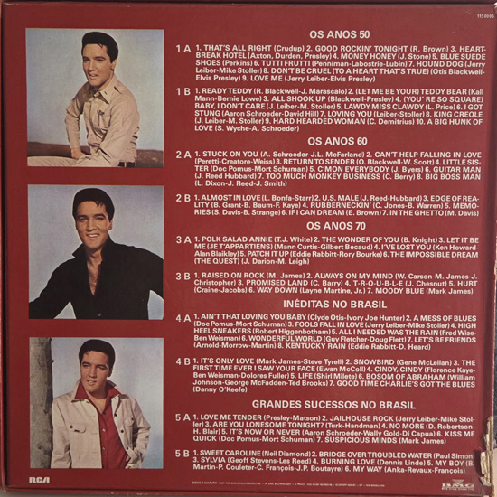 Contra Capa - Box Elvis Presley