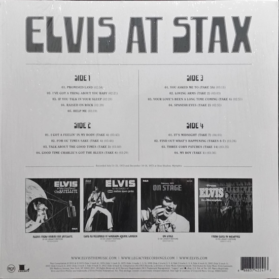 Contra Capa - Elvis At Stax
