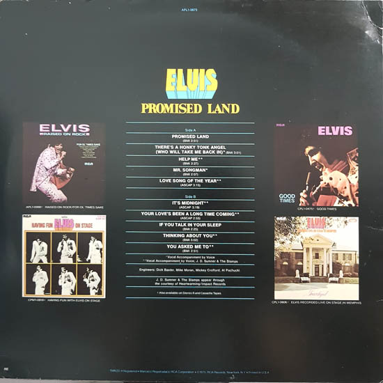 Contra Capa - Promised Land