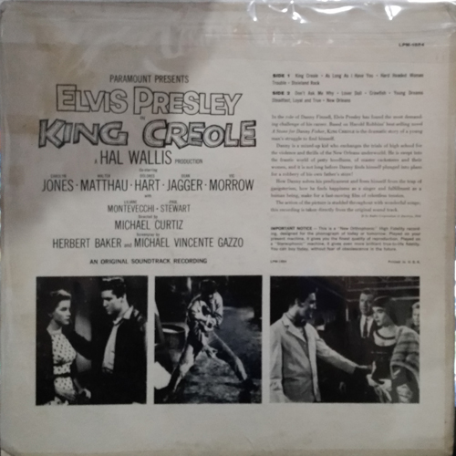 Contra Capa - King Creole