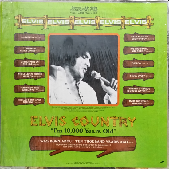 Contra Capa - Elvis Country