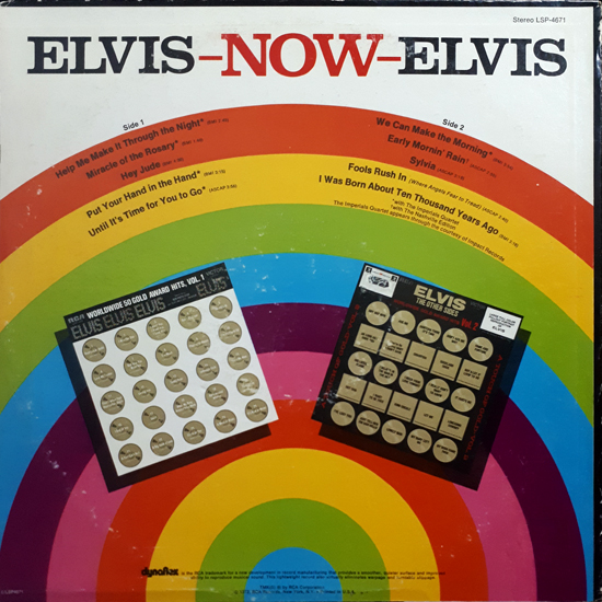 Contra Capa - Elvis Now