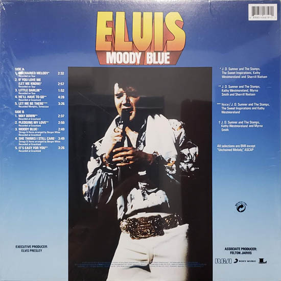 Contra Capa - Moody Blue 40th Anniversary