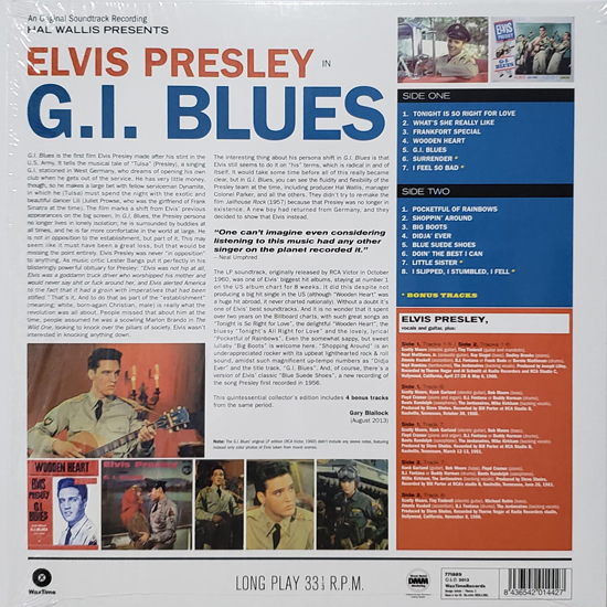 Contra Capa - G.I.Blues