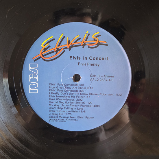 Lado B - Elvis In Concert