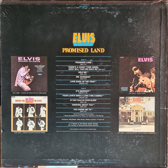 Contra Capa - Promised Land