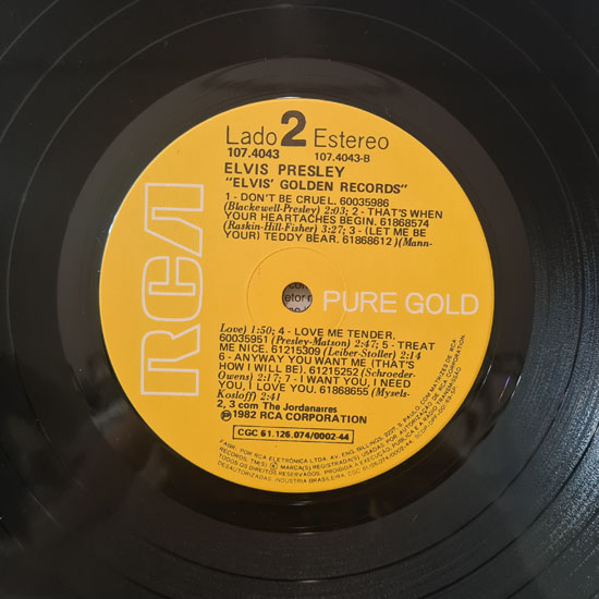 Lado B - Elvis' Golden Records