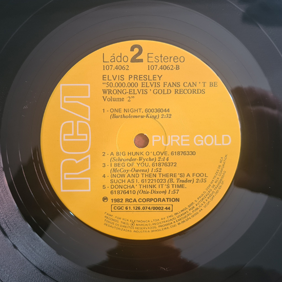 Lado B - Elvis Gold Records 2