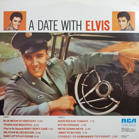 Contra Capa - A Date With Elvis