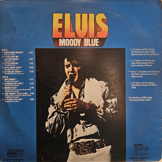 Contra Capa - Moody Blue