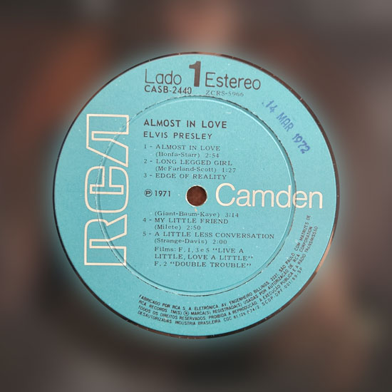 Lado A - Almost in Love