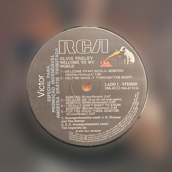 Lado A - Welcome To My World