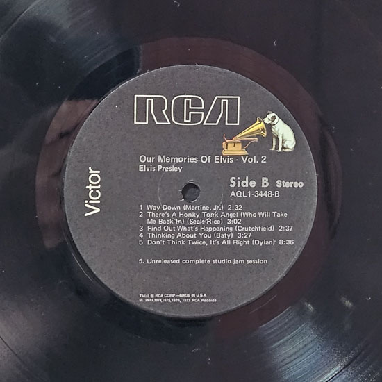 Lado B - Our Memories of Elvis Vol 2