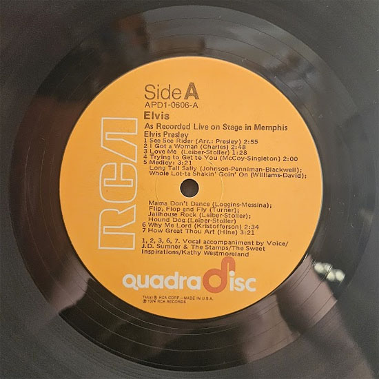 Lado A - Recorded Live On Stage in Memphis