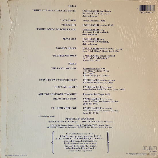 Contra Capa - A Legendary Performer volume 4