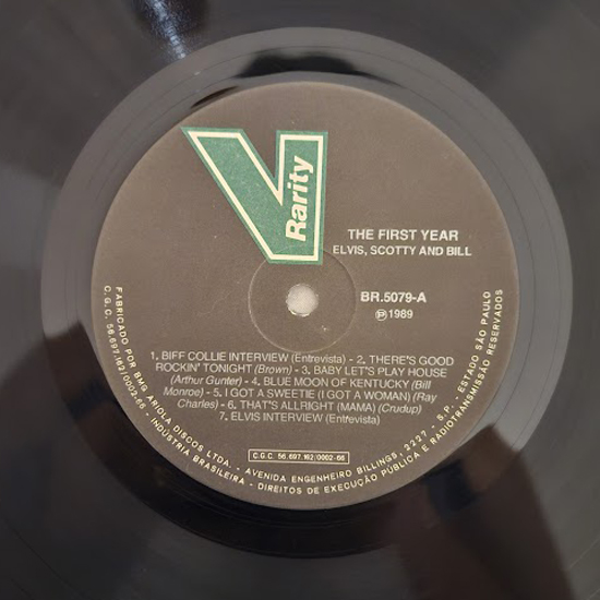 Lado A - Elvis, Scotty and Bill