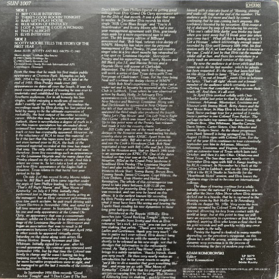 Contra Capa - Elvis, Scotty and Bill