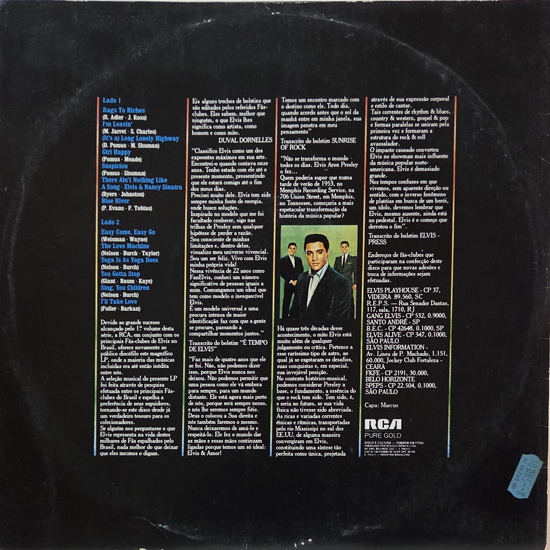 Contra Capa - Elvis By Request Vol. II - Specially For Brazil