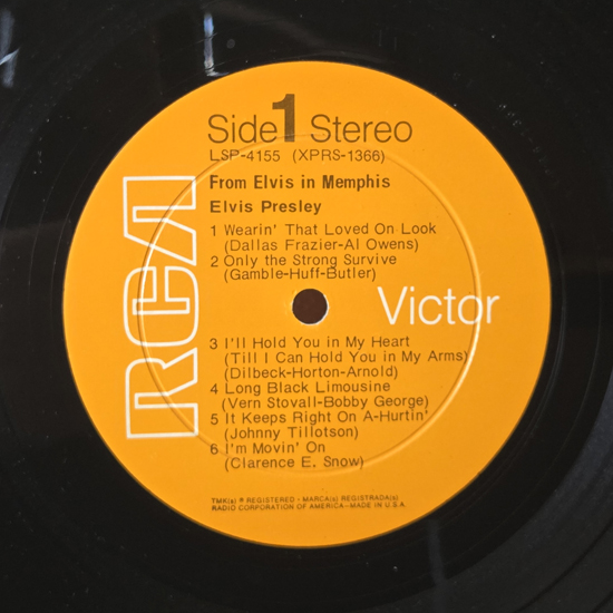 Lado A - From Elvis In Memphis