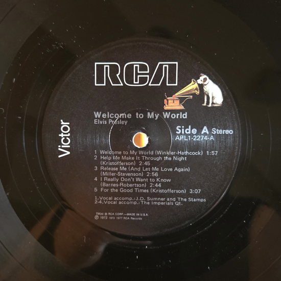 Lado A - Welcome To My World