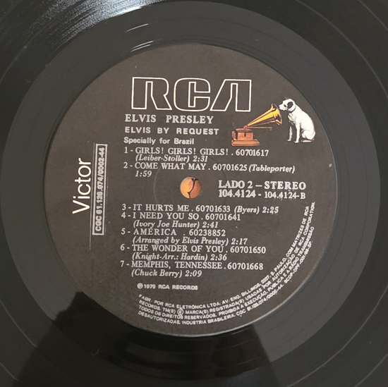 Lado B - Elvis By Request - Specially For Brazil