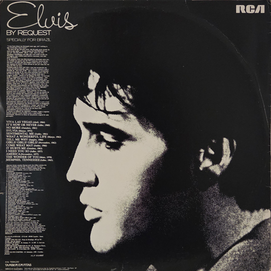 Contra Capa - Elvis By Request - Specially For Brazil