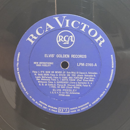 Lado A - Elvis Golden Records 3