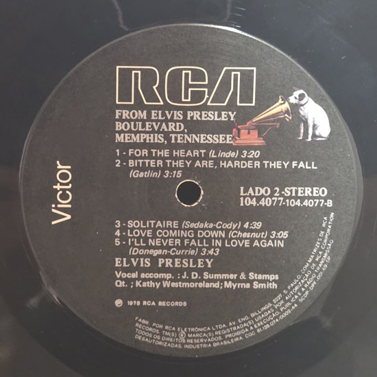 Lado B - From Elvis Presley Boulevard