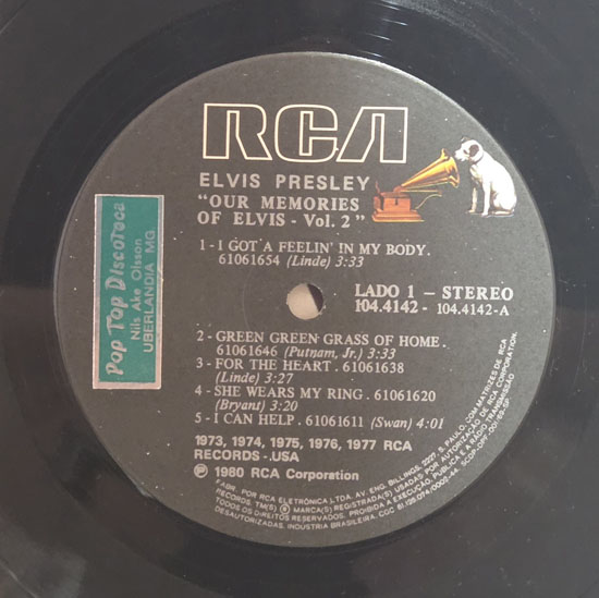 Lado A - Our Memories of Elvis Vol 2