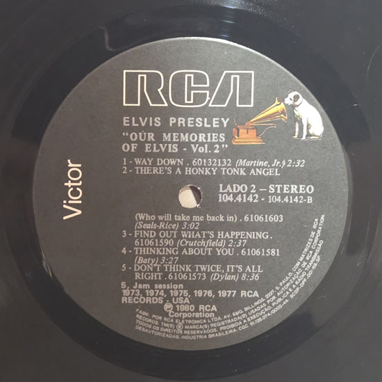 Lado B - Our Memories of Elvis Vol 2