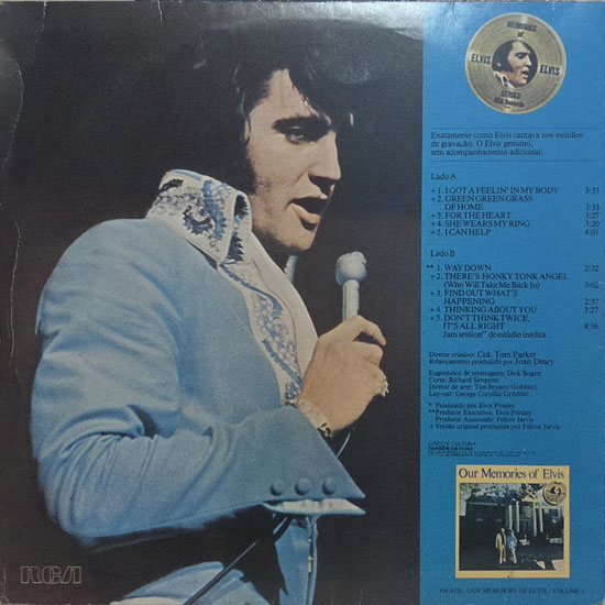 Contra Capa - Our Memories of Elvis Vol 2