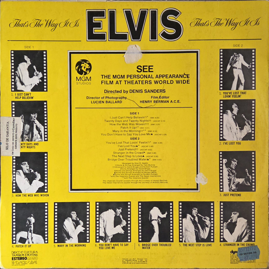 Contra Capa - Elvis Era Assim