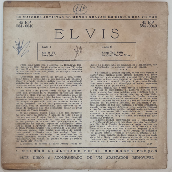 Contra Capa - Elvis