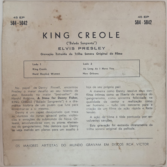 Contra Capa - King Creole