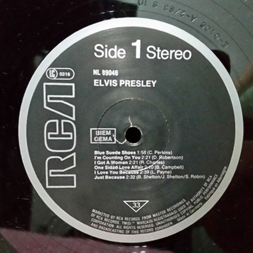 Lado A - Elvis Presley