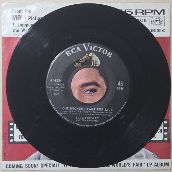 Lado A - One Broken Heart for Sale / They Remind Me Too Much of You