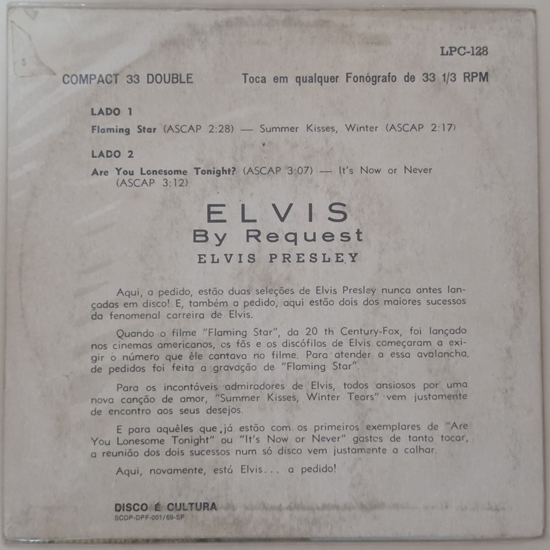 Contra Capa - Elvis By Request - Flaming Star