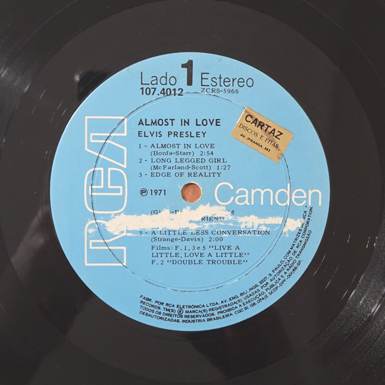 Lado A - Almost In Love