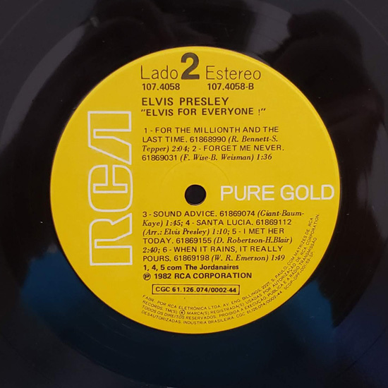 Lado B - Elvis For Everyone