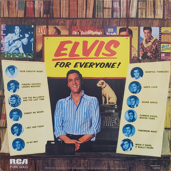 Contra Capa - Elvis For Everyone